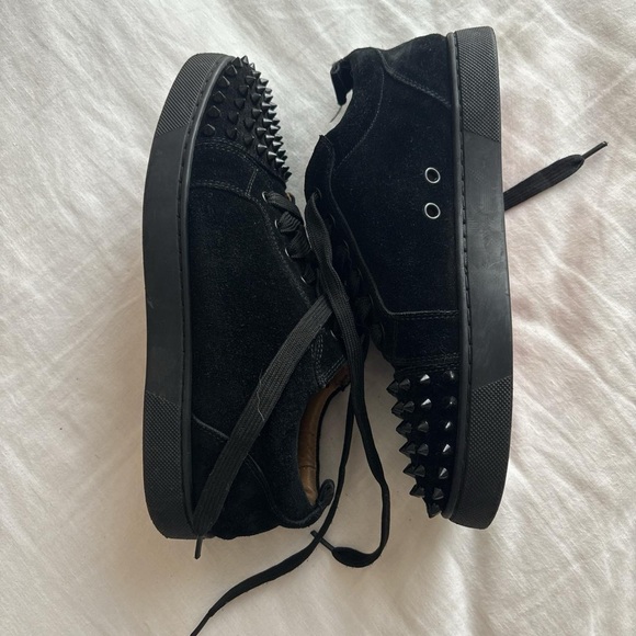 Christian Louboutin Black Shoes with Signature Red Soles - Picture 4 of 5